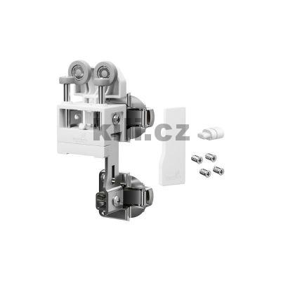 Sada kov�n� WingLine L pro lehk� dve�e bez doln�ho veden�, prav�, bez zav�rac� pru�iny, b�l�