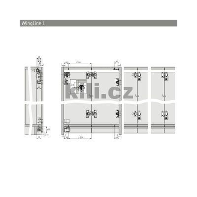 Sada kov�n� WingLine L lev� b�l� bez pru�in, bez doln�ho veden� 12 kg