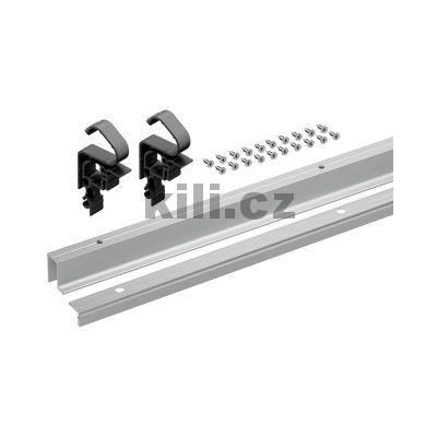 Sada profil� WingLine L pro t�k� dve�e s doln�m veden�m, 2400 mm, st��b�it� eloxovan�