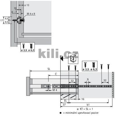 Kuli�kov� ��ste�n� v�suv KA 1730/500 do dr�ky 10kg