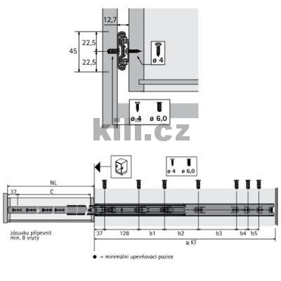 Kuli�kov� plnov�suv KA 5332/300 na bok EB12,7 30kg
