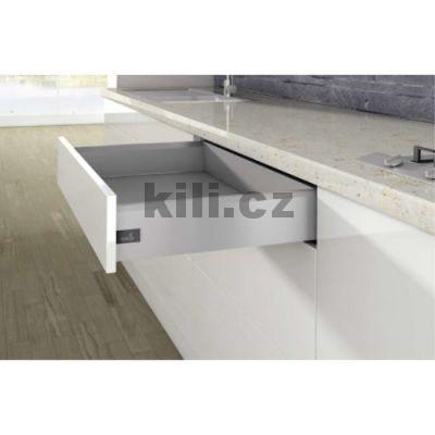 Bok z�suvky ARCITECH st��brn� prav� 126 mm, 400 mm