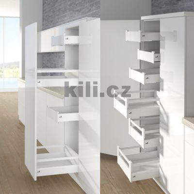 Bok z�suvky ARCITECH b�l� lev� 126 mm, 450 mm