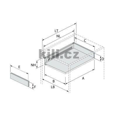 MULTITECH z�suvka V54 L450 b�l�