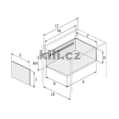 MULTITECH z�suvka V150 L500 b�l�