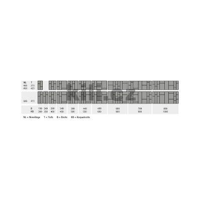P��born�k ORGATRAY 570 pro ARCITECH, 450 x 900 mm, antracit