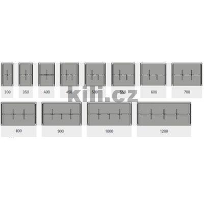Organiz�r z�suvky ORGASTORE 820 pro ATIRA st��brn� 800 mm