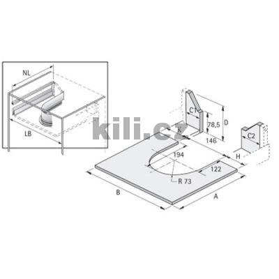 Kovov� ohr�dka pod d�ez ATIRA st��brn�