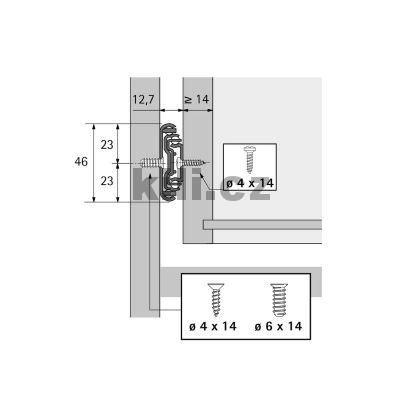 Kuli�kov� plnov�suv KA 5632 SC/450 na bok EB12,7 30kg s dotahem, �ern�