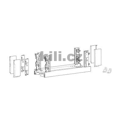 Bok z�suvky Avantech YOU Inlay prav� st��brn� 187 mm, 600 mm