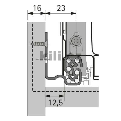 Plnov�suv QUADRO V6 p�r EB12,5 350 mm 30 kg s tlumen�m Silent System pro ATIRA