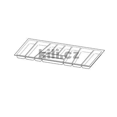 P��born�k ORGATRAY 740 pro AvanTech YOU, 500 x 1000 mm, st��brn�