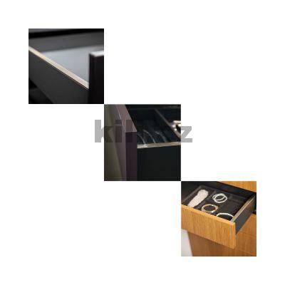 Dekorativn� Profil Avantech YOU b�l� 400 mm, hlin�k na plastov�m profilu