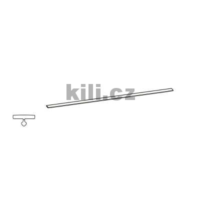 Dekorativn� Profil Avantech YOU antracit 650 mm, hlin�k na plastov�m profilu