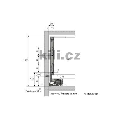 Sada bok� Avantech YOU st��brn� 187 mm, 550 mm