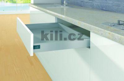 V�ce informac� o v�robku Kompletn� z�suvka ArciTech st��brn� 78 mm 500 mm 40 kg Push to open Silent