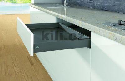 V�ce informac� o v�robku Kompletn� z�suvka ArciTech antracit 78 mm 500 mm 40 kg Push to open Silent