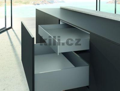 V�ce informac� o v�robku Kompletn� vnit�n� z�suvka AvanTech YOU st��brn� 101 mm 600 mm plnov�suv Actro YOU 40 kg s tlumen�m