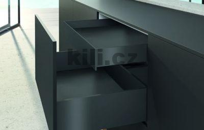 V�ce informac� o v�robku Kompletn� vnit�n� z�suvka AvanTech YOU antracit 139 mm 500 mm plnov�suv Actro YOU 40 kg s tlumen�m