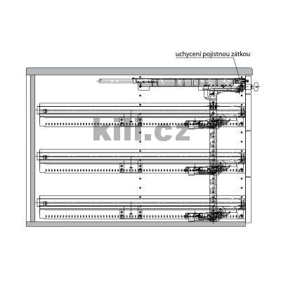 Kontejner set �ern� 530/392 ��ste�n� v�suv KA 270 s tlumen�m
