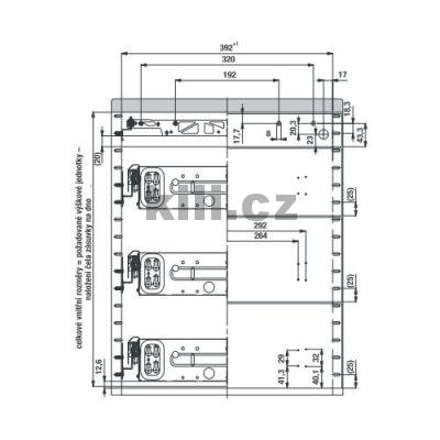 Kontejner set �ern� 530/392 ��ste�n� v�suv KA 270 s tlumen�m