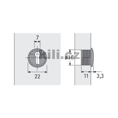 Kl��ov� zd��ka 2175 nikl mat