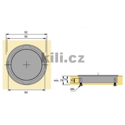 �chytka z�pustn� TOUCH-IN 84 kulat� nikl brou�en�