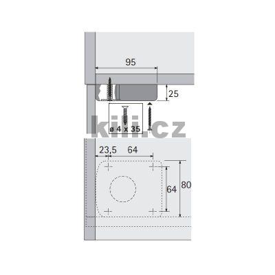 Kluz�k k soklov� noze KORREKT na �roub