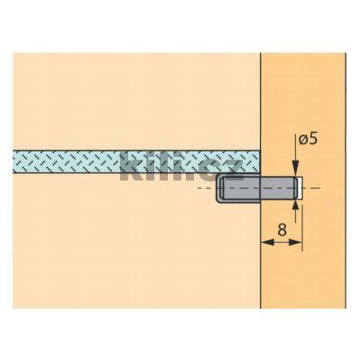 Podp�rka sklen�n� police 5mm