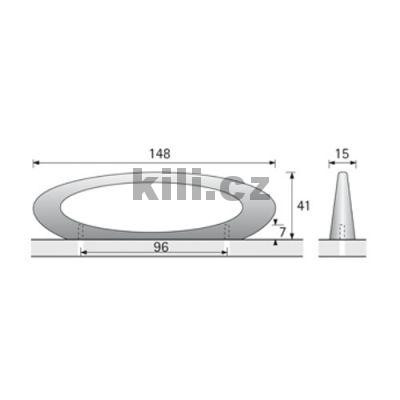 �chytka NEAPOLIS 96 chrom lesk
