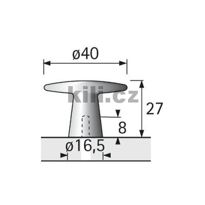 Knopka ISSA nikl brou�en�