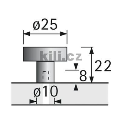 Knopka SIPONTUM nerez brou�en�
