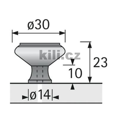 Knopka SOLVA mosaz le��en�