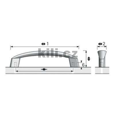 �chytka DINIA 128 nikl brou�en� lesk