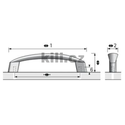 �chytka DINIA 128 chrom mat