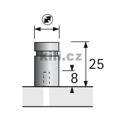 Knopka MONACUM nerez brou�en�