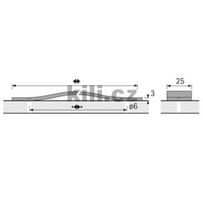 �chytka NICA 128 k��e hn�d� tmav�