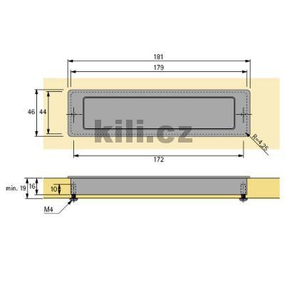 �chytka z�pustn� TOUCH-IN 172 chrom lesk