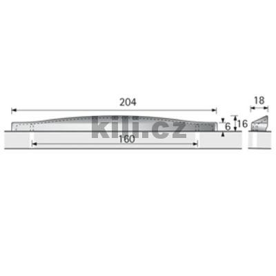 �chytka FORLI 160 chrom lesk