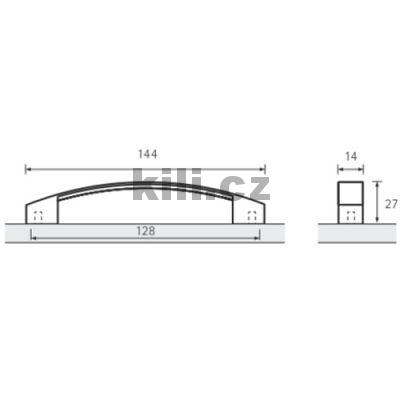 �chytka VANTANIA 128 chrom mat