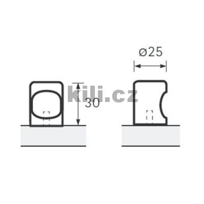 Knopka ALMUS nikl brou�en�