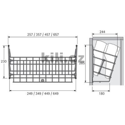 Dr��k na boty 2 �ady 690mm