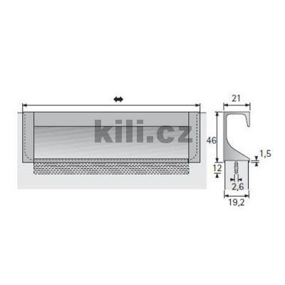 Z�pustn� �chytka CAPRIS 1200 hlin�k