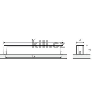 �chytka INTRA 192 nikl brou�en� + nikl brou�en�