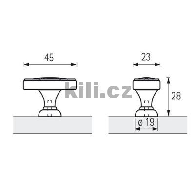 Knopka SERTAO mosaz antik