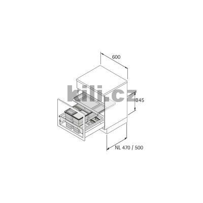 INSERTFLEX 600, 1x18+2x8L, antracit