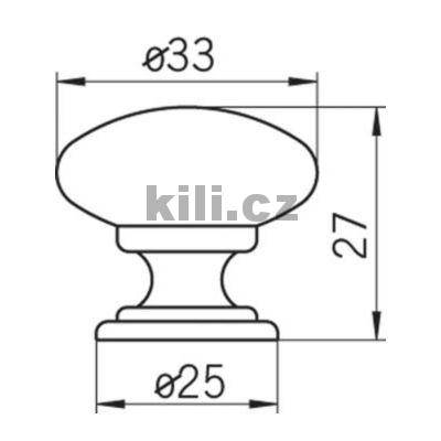 Knopka 1533-33 PB12 �ern� mat