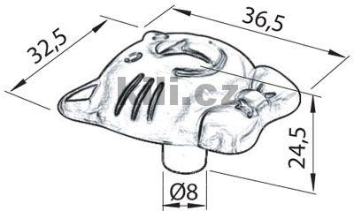 Knopka 1886-36 ZN50 star� ocel