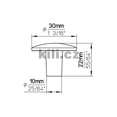 Knopka 2087F-30 PB32C b�l� mat