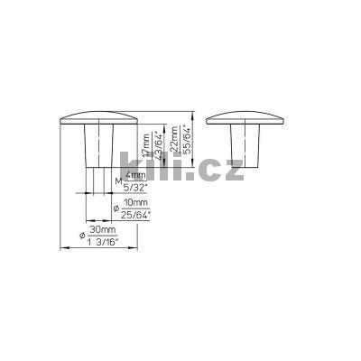 Knopka ROUND �elezo �ern� patina